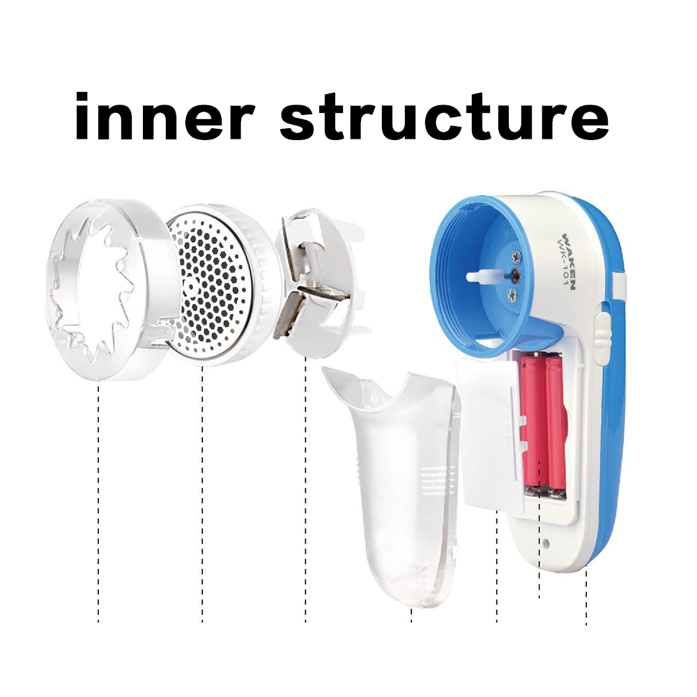 Electric Battery Operated Lint Remover Fabric Shaver for Clothing  Blue Home