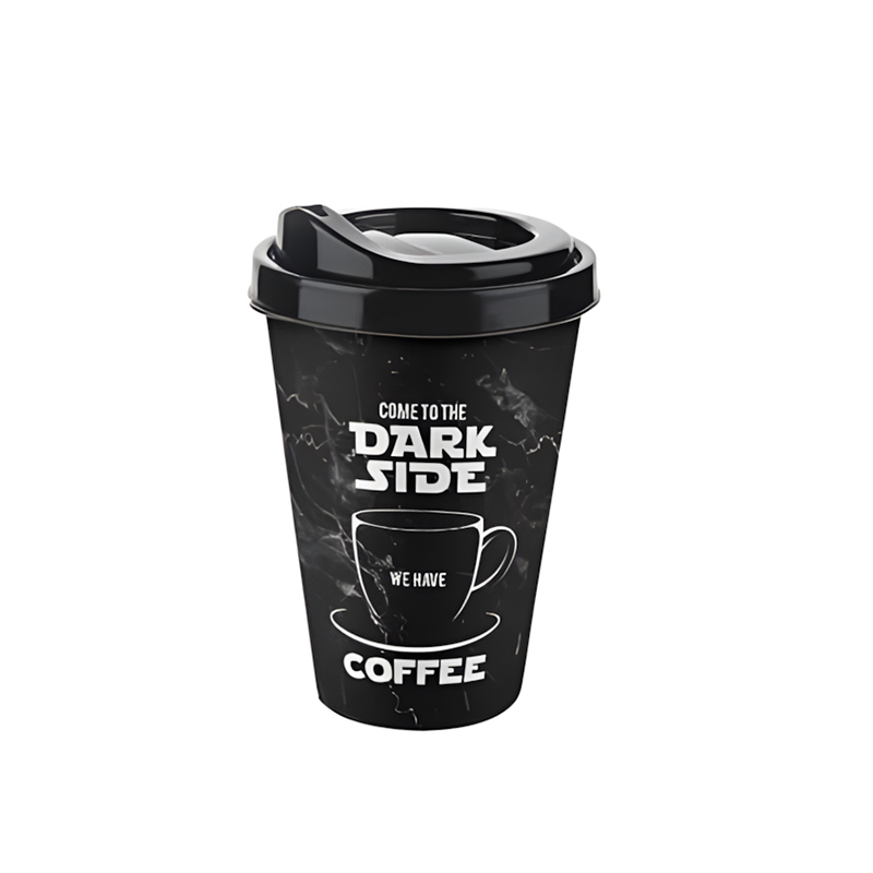 TTZ Reusable Plastic Travel Coffee Cup 400ml, Multiple Styles