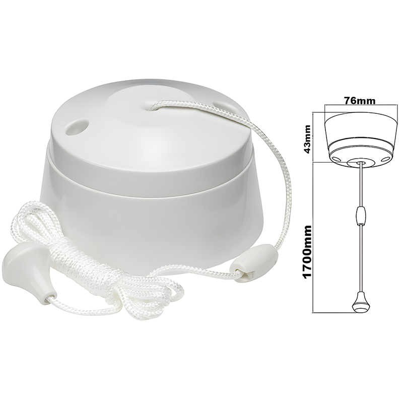 Status 6 Amp 2 Way Toilet Light Ceiling Switch