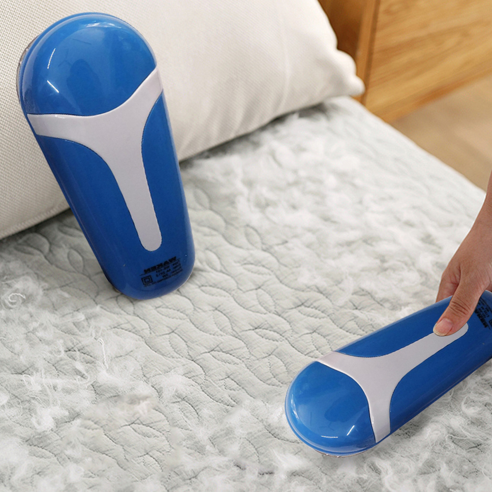 Electric Battery Operated Lint Remover Fabric Shaver for Clothing  Blue Home