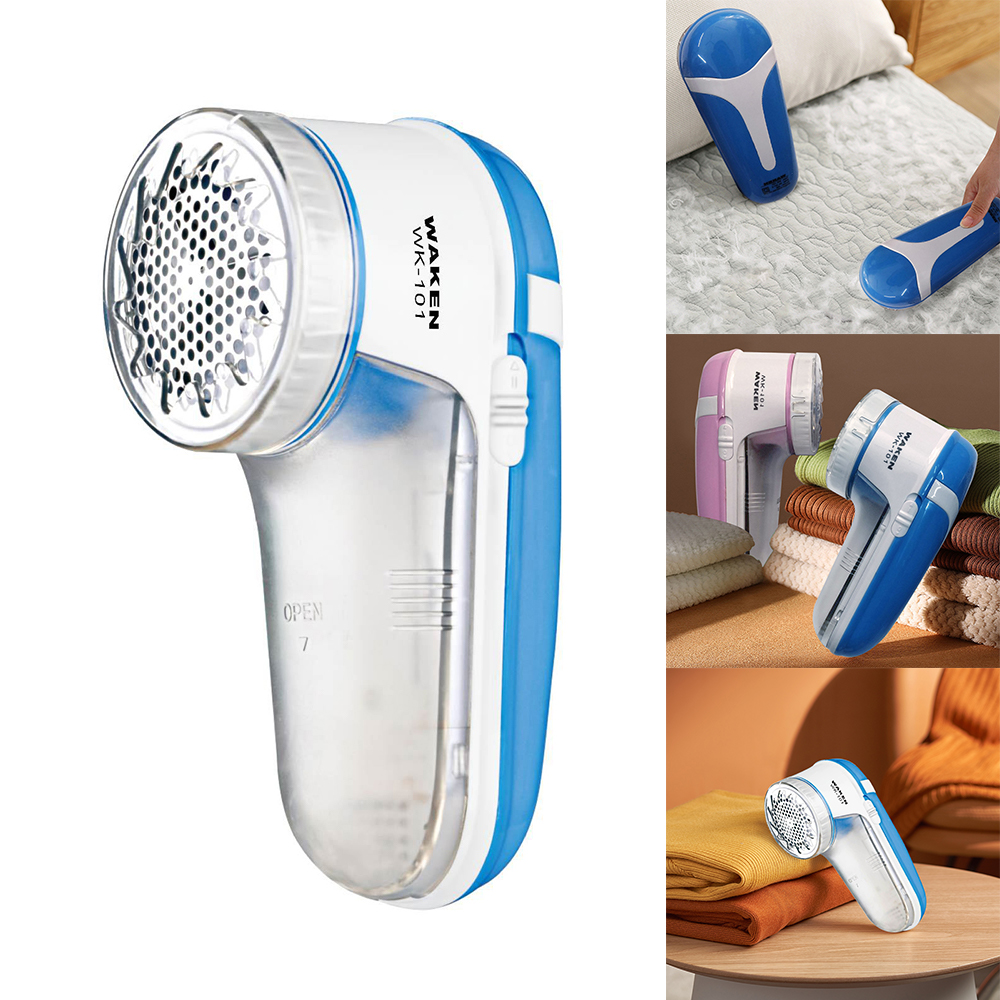 Electric Battery Operated Lint Remover Fabric Shaver for Clothing  Blue Home