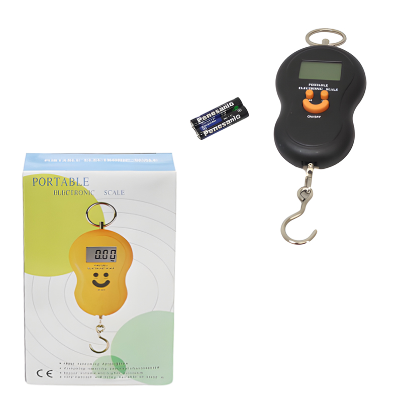 Universal electronic luggage scale 11.5 x 6.5 cm random color