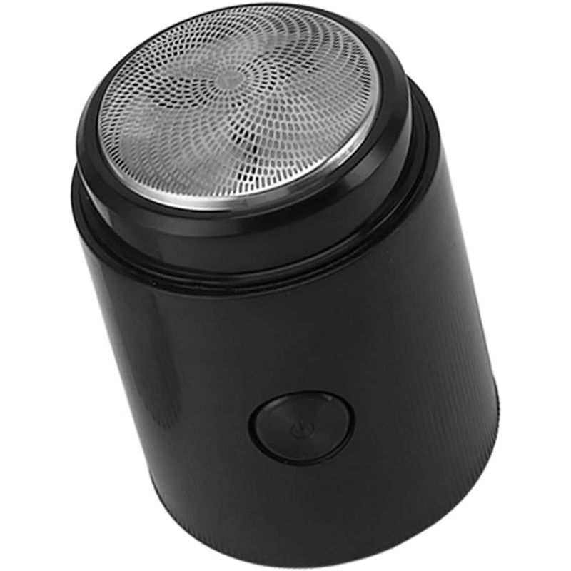 Mini electric men shaver USB rechargeable travel model 6 x 4 cm black