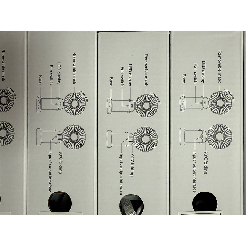 USB charging mini handheld fan with LED display, dimensions 18.8 x 9 x 4.65 cm - pink