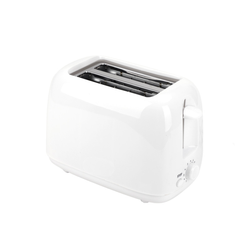 Plastic double-slice toaster for white kitchen