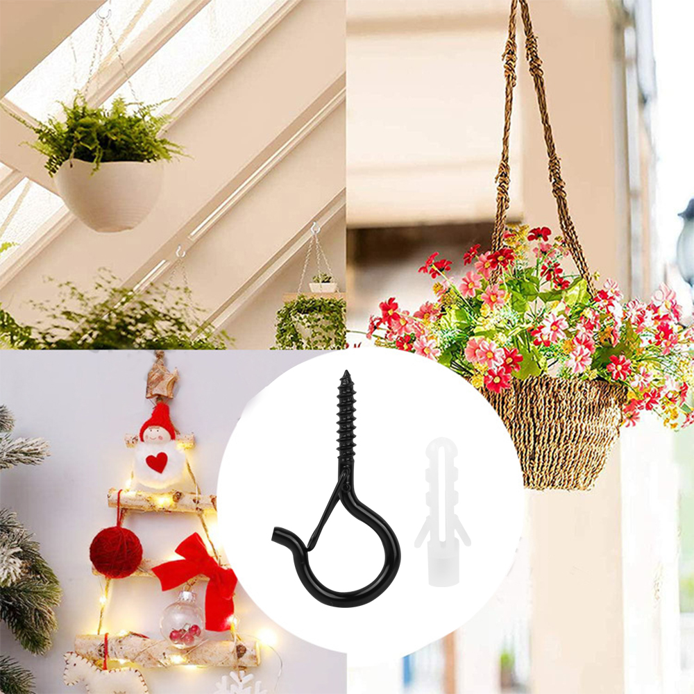 Pack of 20 Q-Hanger Metal Screw Hook Buckle for Christmas Lights Hanger Hooks Easy Release Gift