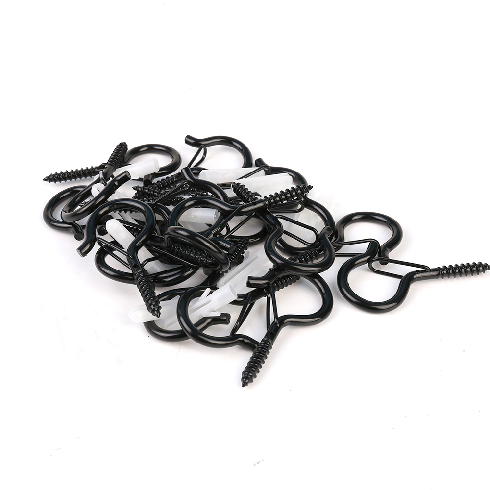 Pack of 20 Q-Hanger Metal Screw Hook Buckle for Christmas Lights Hanger Hooks Easy Release Gift