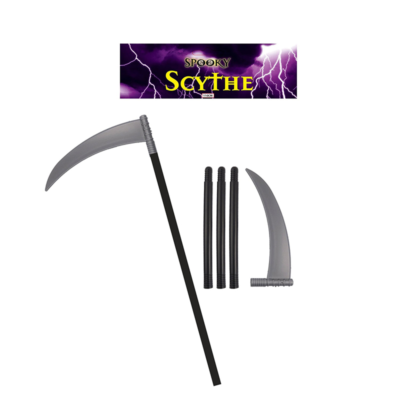 Halloween - 4-piece set of festival scythe demon toys, 110cm