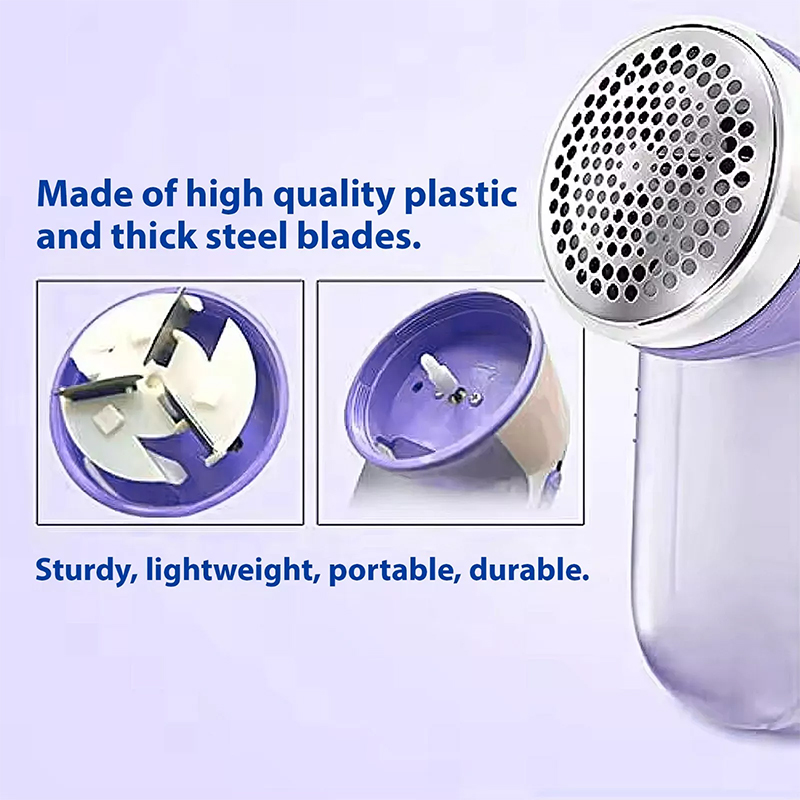 Gifts Mini Fabric Shaver Lint Remover USB Rechargeable Bobble Fluff Cleaner - Purple