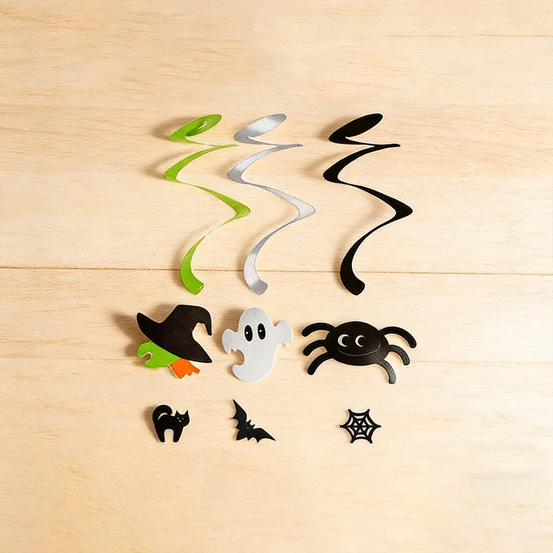 Hanging Halloween Spiral Decorations 46 cm Pack of 3 Assorted Random Sent