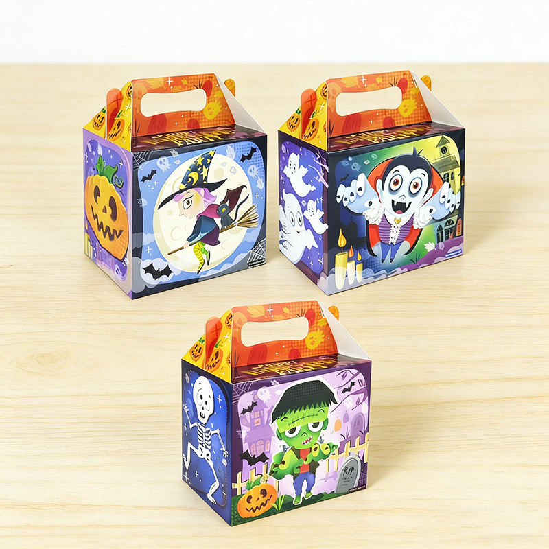 Halloween Party Lunch Boxes 3 Designs Random Sent