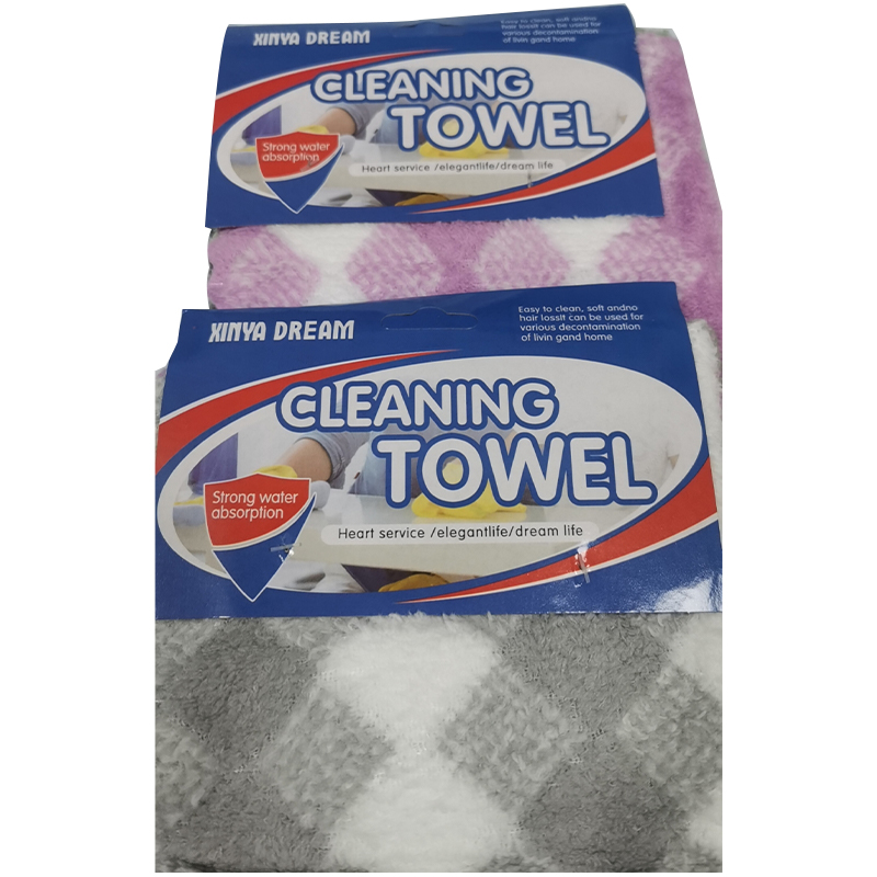 27 x 28 cm Cleaning Towel Cloth Pack of 3 Random Colour Home