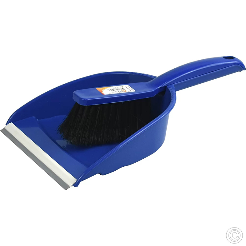 Plastic Dustpan and Brush Set 23 x 30 cm Random Colour Home
