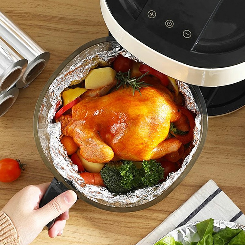 6m x 45cm Aluminium Catering Foil Thick Foil Wrap for Baking  Home