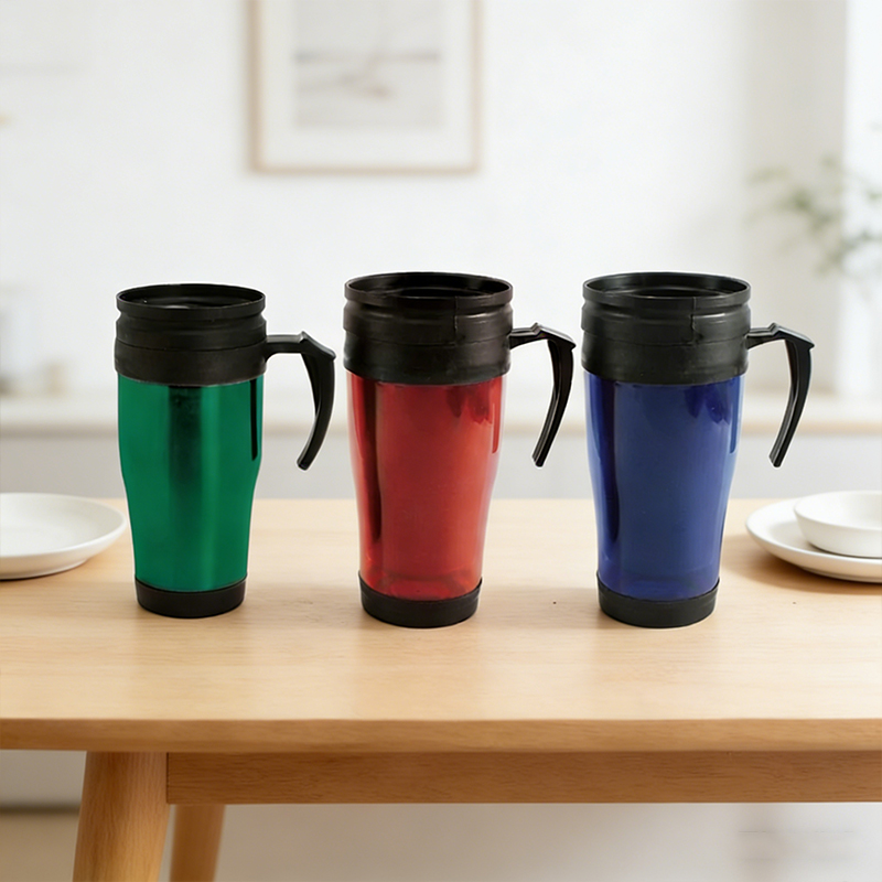 450ml Professional Retro Travel Mug Thermal Travel Cup Random Colour Gift