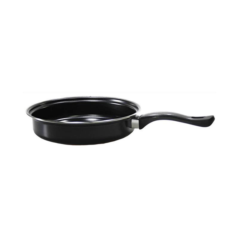 4 pcs Carbon Steel Non Stick Cookware Pan Set with Glass Lid Home