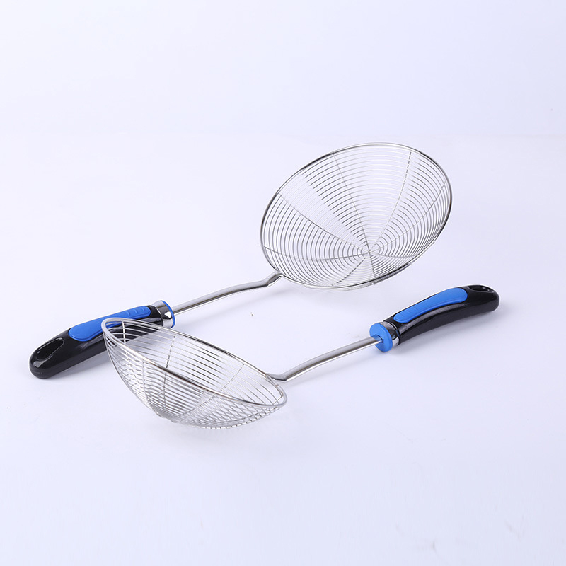 Stainless Steel Wire Skimmer Spoon 44cm Handle Mesh Filter for Frying Food Pasta Spaghetti Noodle BBQ Home