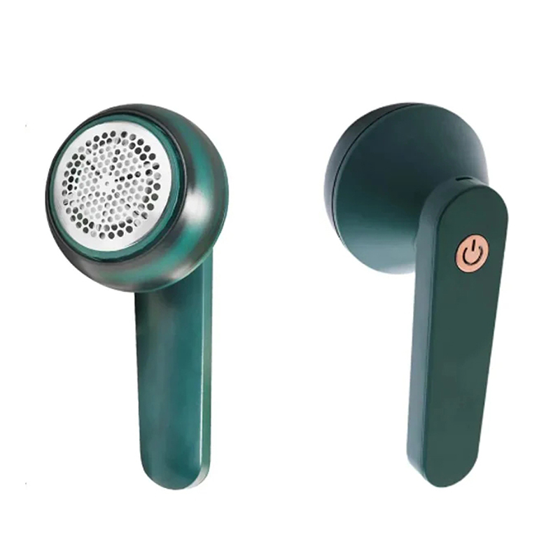 Electric Lint Fuzz Ball Remover USB Rechargeable 15.5 cm Fabric Shaver Green Home