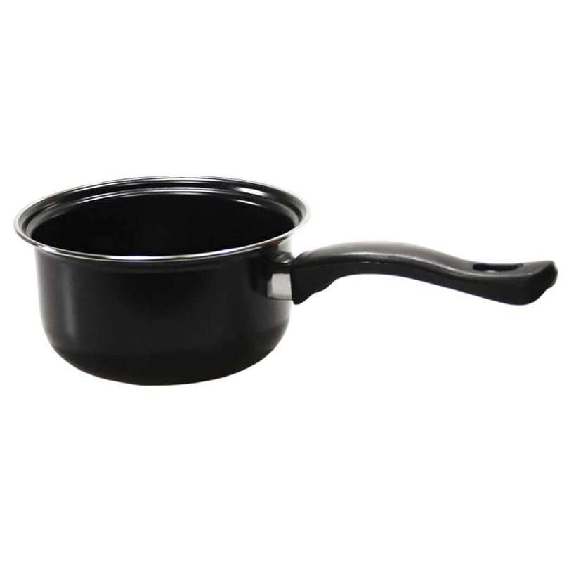 4 pcs Carbon Steel Non Stick Cookware Pan Set with Glass Lid Home