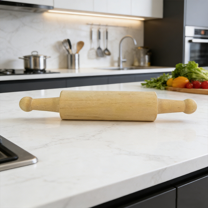 Mini Chapatti Baking Wooden Rollers Dough Roller DIY Crafts Tool 20cm