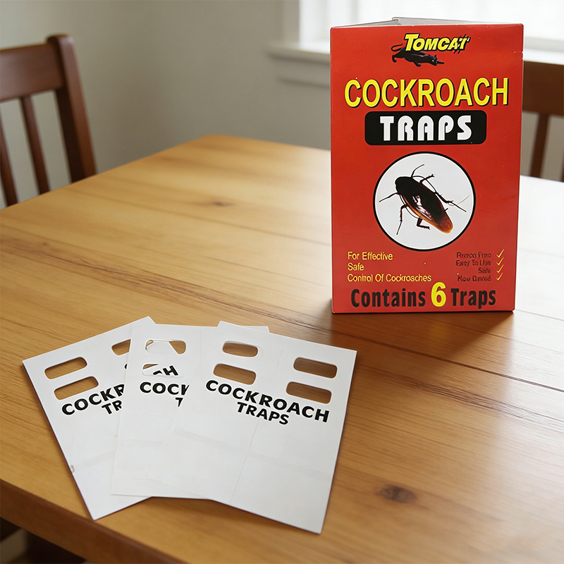 6PCS Cockroach Traps Safe and Easy To Use Peel Off Glue Traps Killer Glue