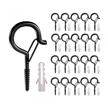 Pack of 20 Q-Hanger Metal Screw Hook Buckle for Christmas Lights Hanger Hooks Easy Release Gift