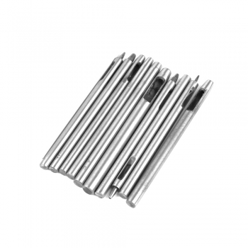 10pcs Leather Round Hole Puncher Steel Hollow Puncher Tool Set for Watch Belt Canvas Home