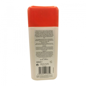 300ml Medicated Dog Shampoo Shed Control Puppy Shampoo Cherry Fragranced