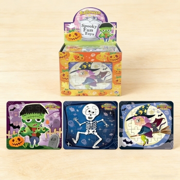 Halloween Mini Jigsaw Puzzles 13cm x 12cm Assorted Designs Gifts