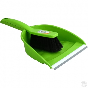 Plastic Dustpan and Brush Set 23 x 30 cm Random Colour Home