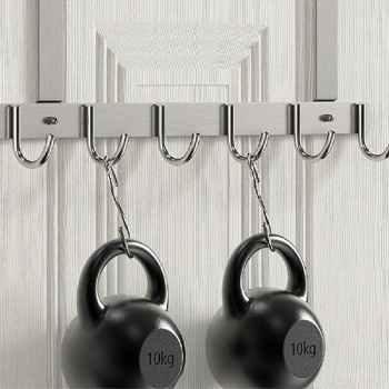 Long Over The Door Hooks Stainless Steel Towel Rack Hooks 6 Hooks Home