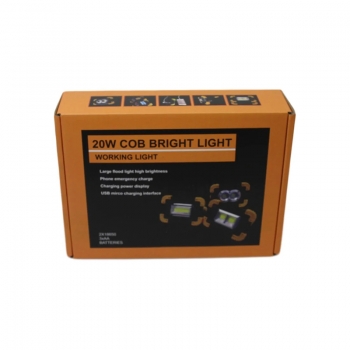 20 Watt Portable Cob Bright Light Battery Work Light with Phone Emergency Charge for Outdoor Camping Home