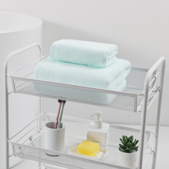 Office Metal Storage Rack 2 Tier Versatile Organizer 33 x 35 x 17 cm Random Colours Gift