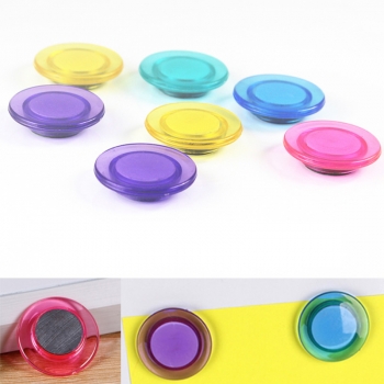 Assorted Colour Fridge Suction Magnets Stationery 30mm 10 Pack Gift