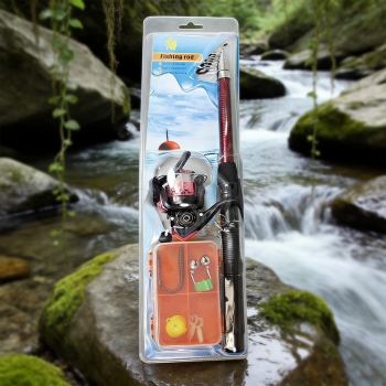 High Quality Fishing Rod With Assorted Accessories -  Random Colour