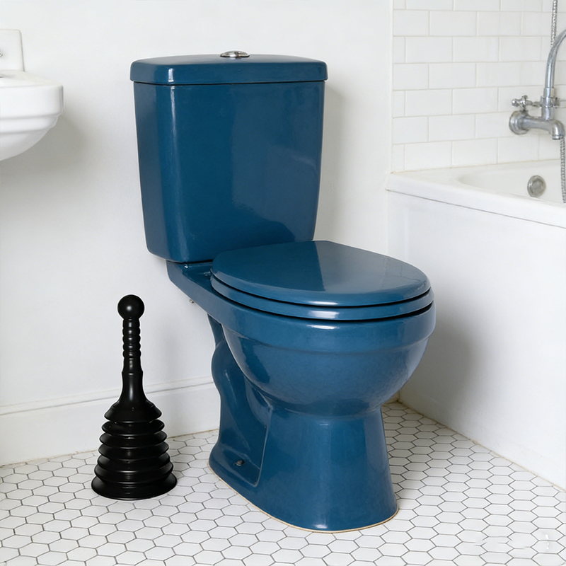 Bathroom Toilet Plunger Sink Dredger 31cm Black