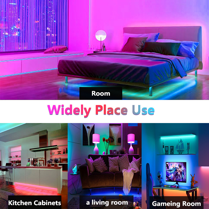 3m USB LED Strip with Remote Adhesive LED Strip RGB Multicolour