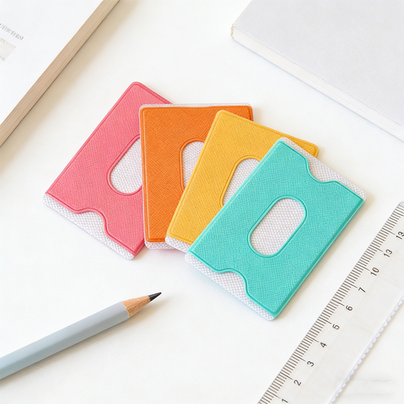 ID Card Holder Sleeve Plastic Student Bank Card Holder 90 x 60mm Random Colours