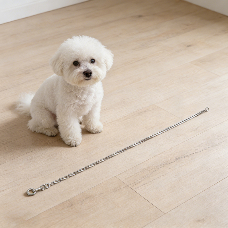 6mm 105cm Metal Pet Dog Leash Lead Chain Dog Lead Safety Chain Useful