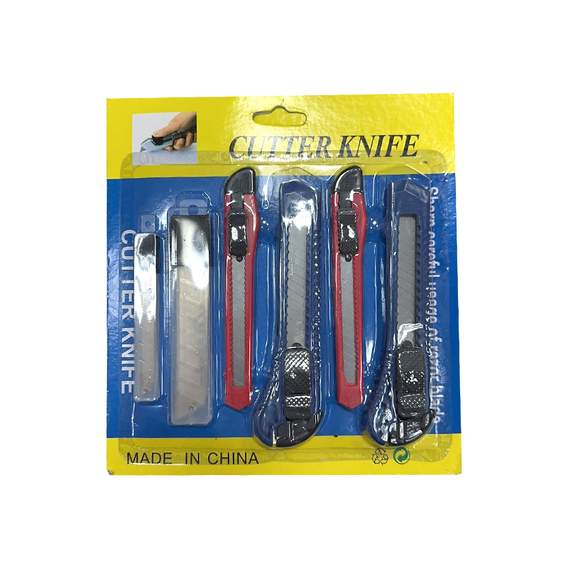 6pcs Assorted Sizes Knife Cutter Set with Blades for Indoor DIY Builders