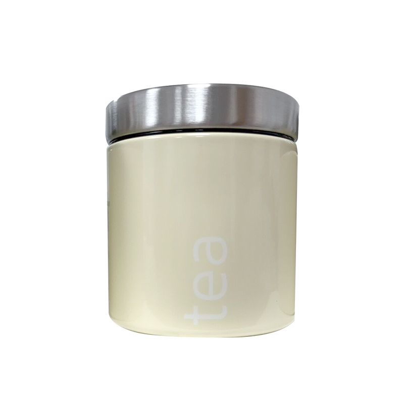 Airtight Food Canister Set 3 Piece Silk White Tea Coffee Sugar Canisters Jars