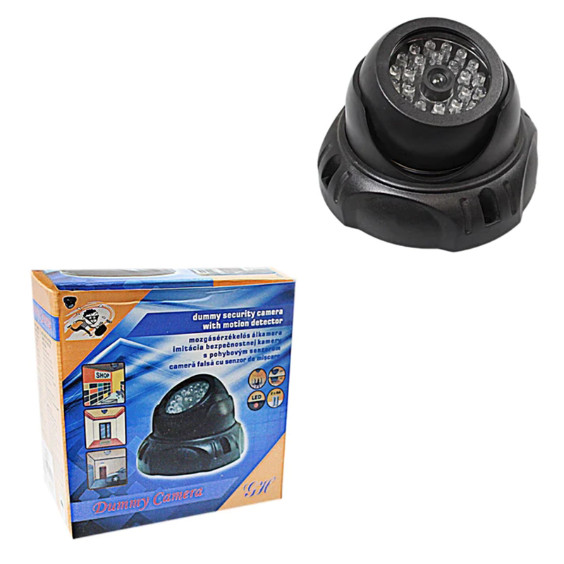 High Security Motion Detector Dummy Camera Fake Camera with Red Light