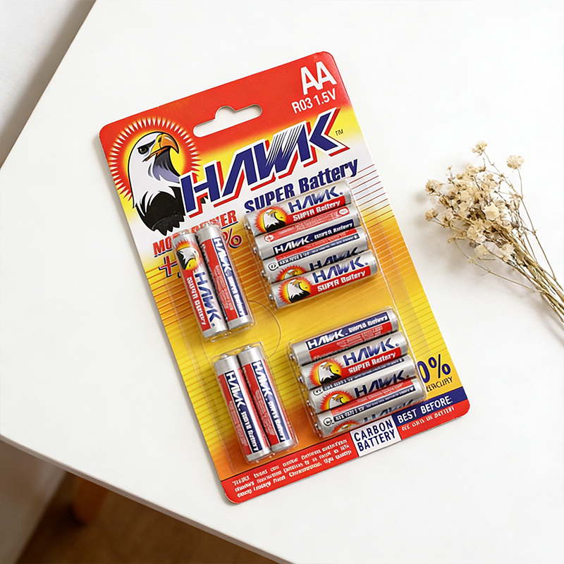 12PCS AA 1.5V Carbon Battery Super Batteries Reliability For Everyday Devices