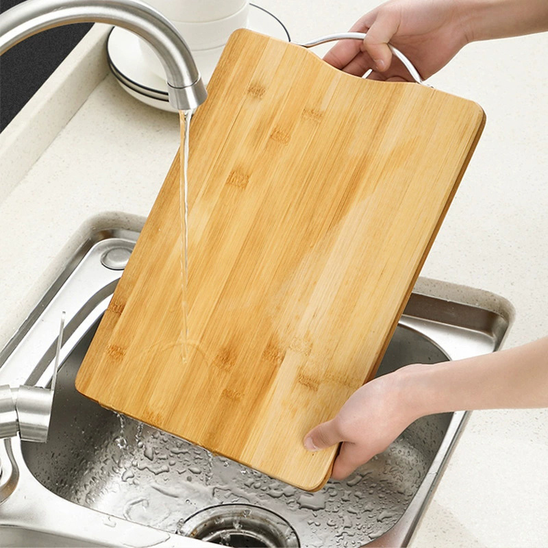 Wooden Chopping Board Bamboo Wood Chopping Board Large Butcher Block 34 x 24cm