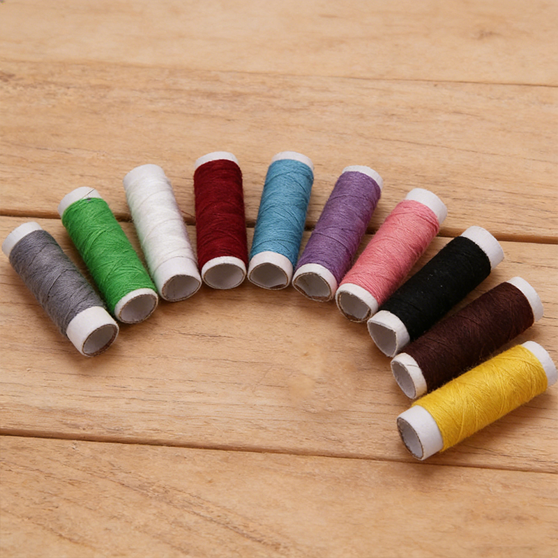 10PCS Sewing Cotton Reel Needle Thread All Purpose Thread Random Colours