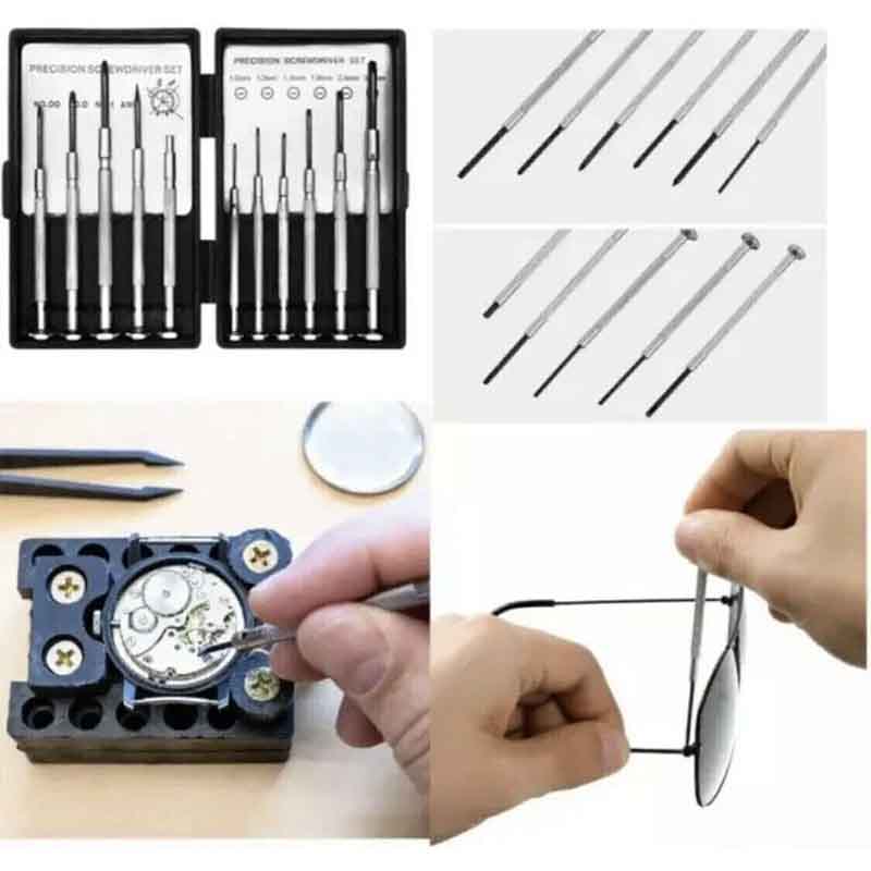 11 pcs Mini Screwdriver Set Precision Screwdrivers Perfect for Glasses, Watches, Remotes and Computers