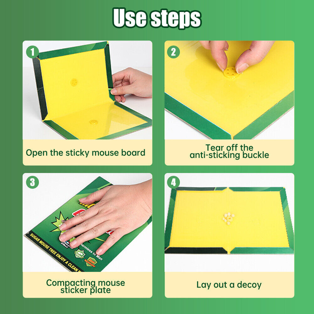 Multi-Use Pest Insects Sticky Board Efficient Glue Boards for Home Office and Garden