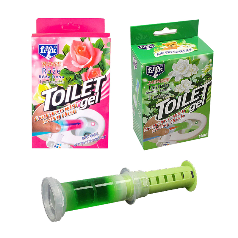 3 lot Franck Toilet Gel Air Freshener for Bathroom Use Home, Jasmine-Ocean-Rose-Lavender - Random Sent