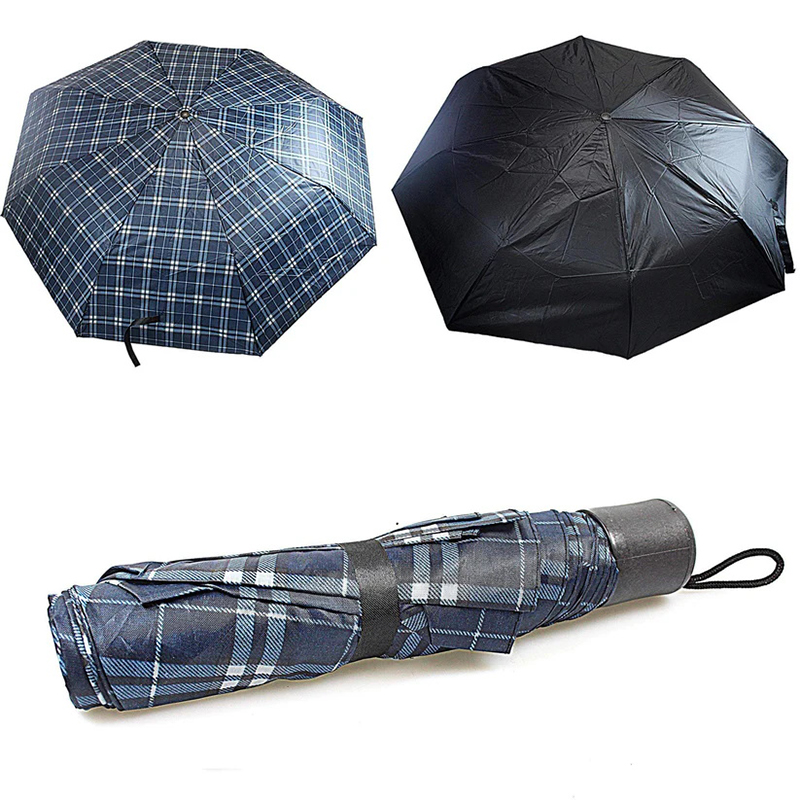 Folding Umbrella Outdoor Umbrella Lightweight Everyday Rain Umbrella Assorted Designs