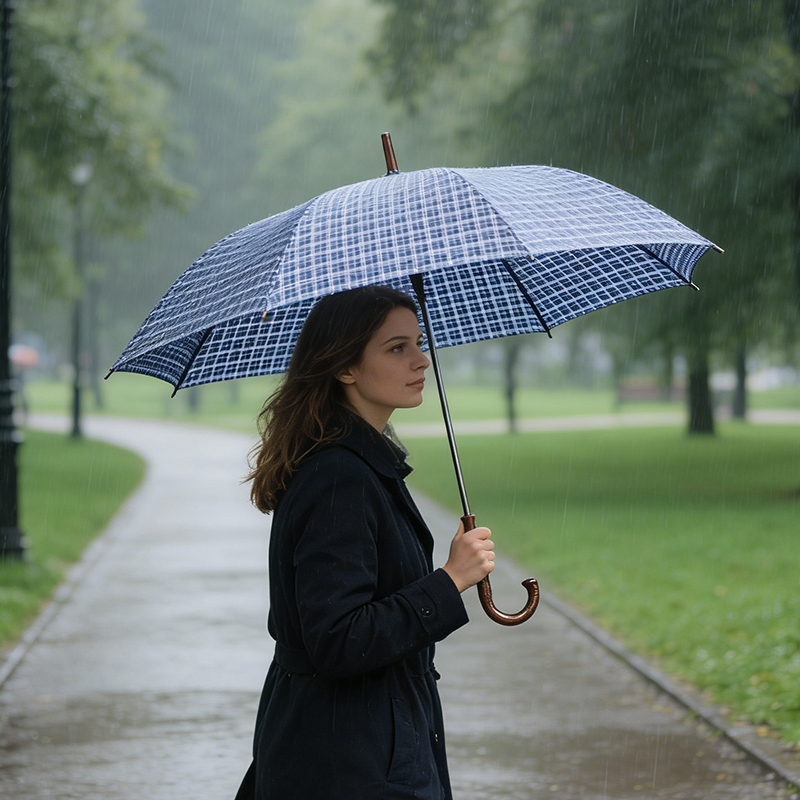 Adult Size Umbrella Crook Handle 90cm Outdoor Umbrella Assorted Colours